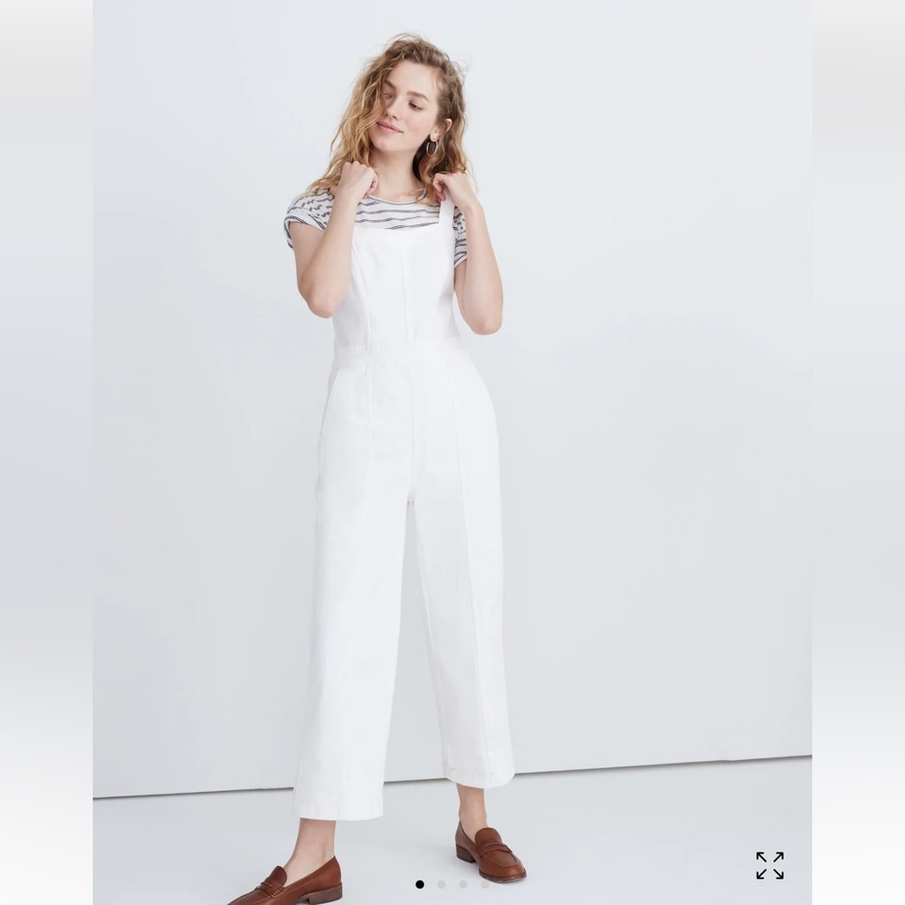 Madewell Denim Seamed Wide-Leg Jumpsuit
